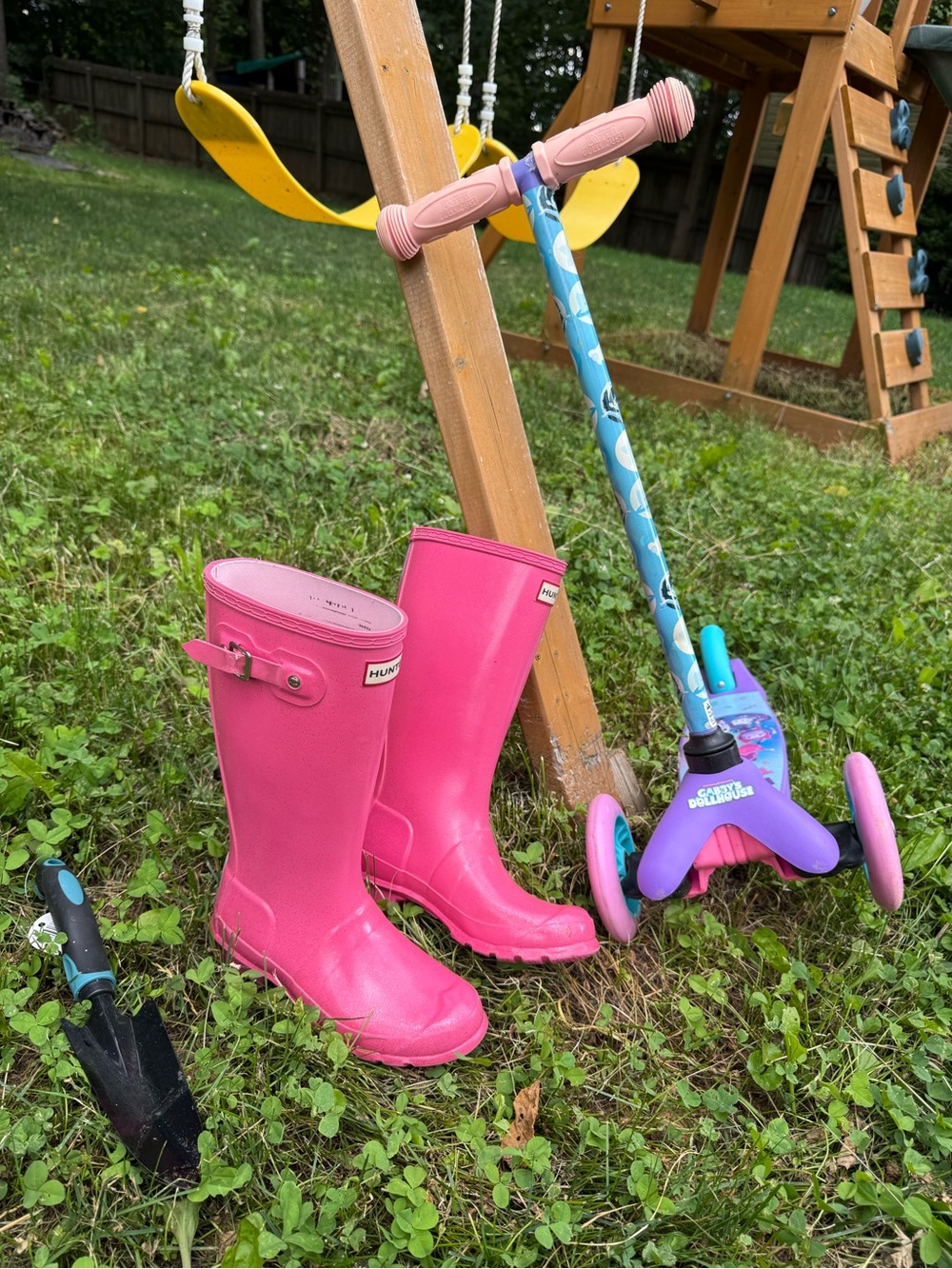 Hunter Kids Bright Pink Rain Boots